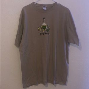 Graphic Tee “Group Therapy” tequila shots!